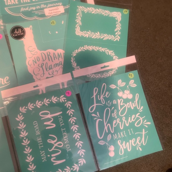 11 8x11 Chalk Couture silkscreen transfers. - Picture 4 of 4